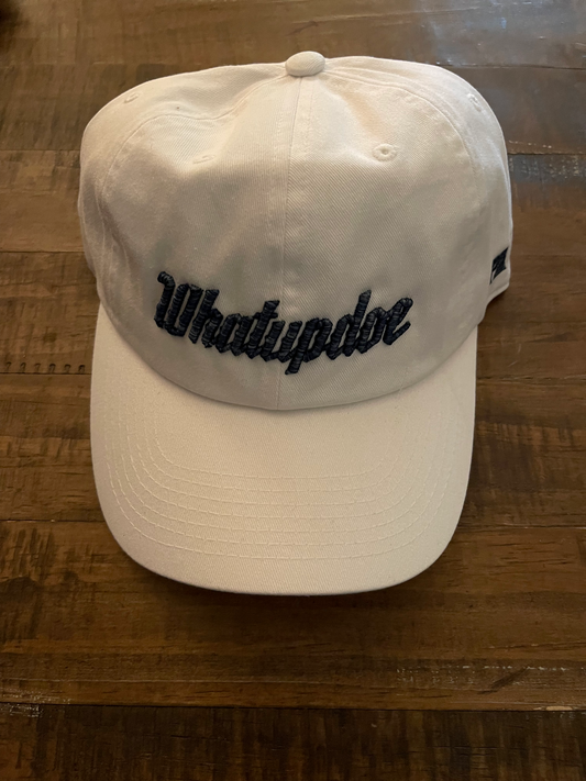 NAVY PUFFED WHATUPDOE DAD HAT